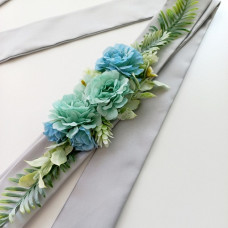 Blue maternity sash