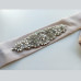 Bridal sash - Light gold satin