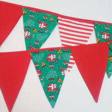 Grinch bunting flags