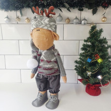 Grey knit Reindeer