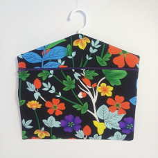 Floral peg bag holder