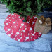 Red Xmas Tree skirt