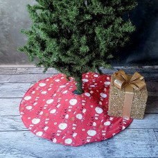 Red Xmas Tree skirt